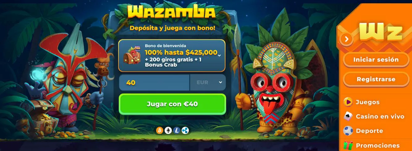 Wazamba casino móvil Chile