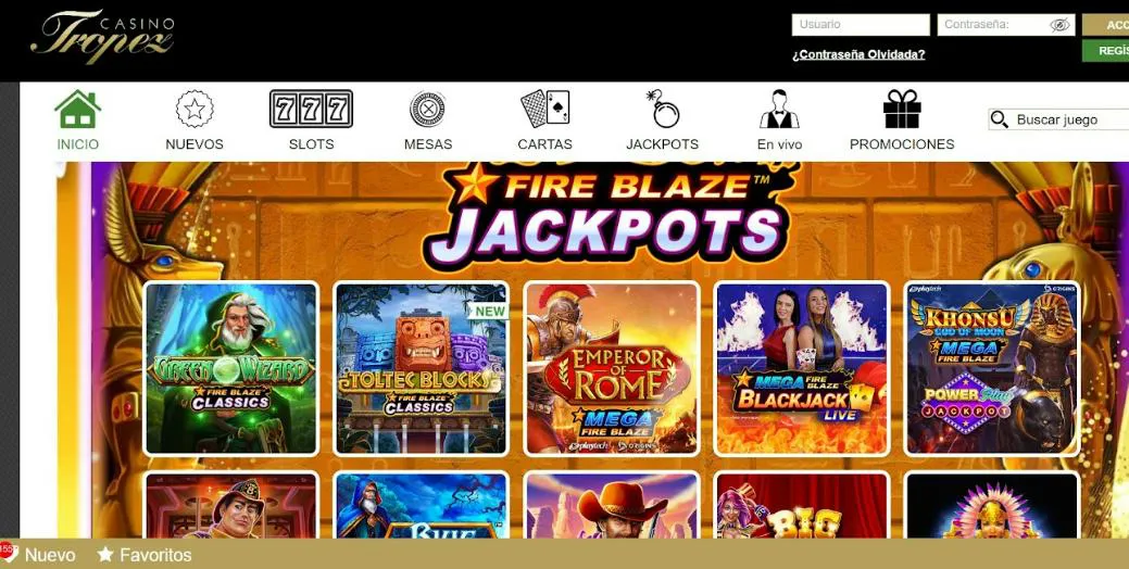 Sitio oficial de Tropez Casino Chile mejores casinos online tropez