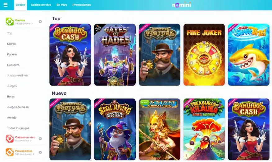 Juegos populares en Nomini Chile mejores casinos online nomini